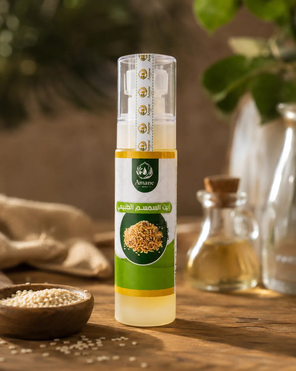 🌿💆 Huile de Sésame Cosmétique 50ml | زيت السمسم التجميلي 50مل