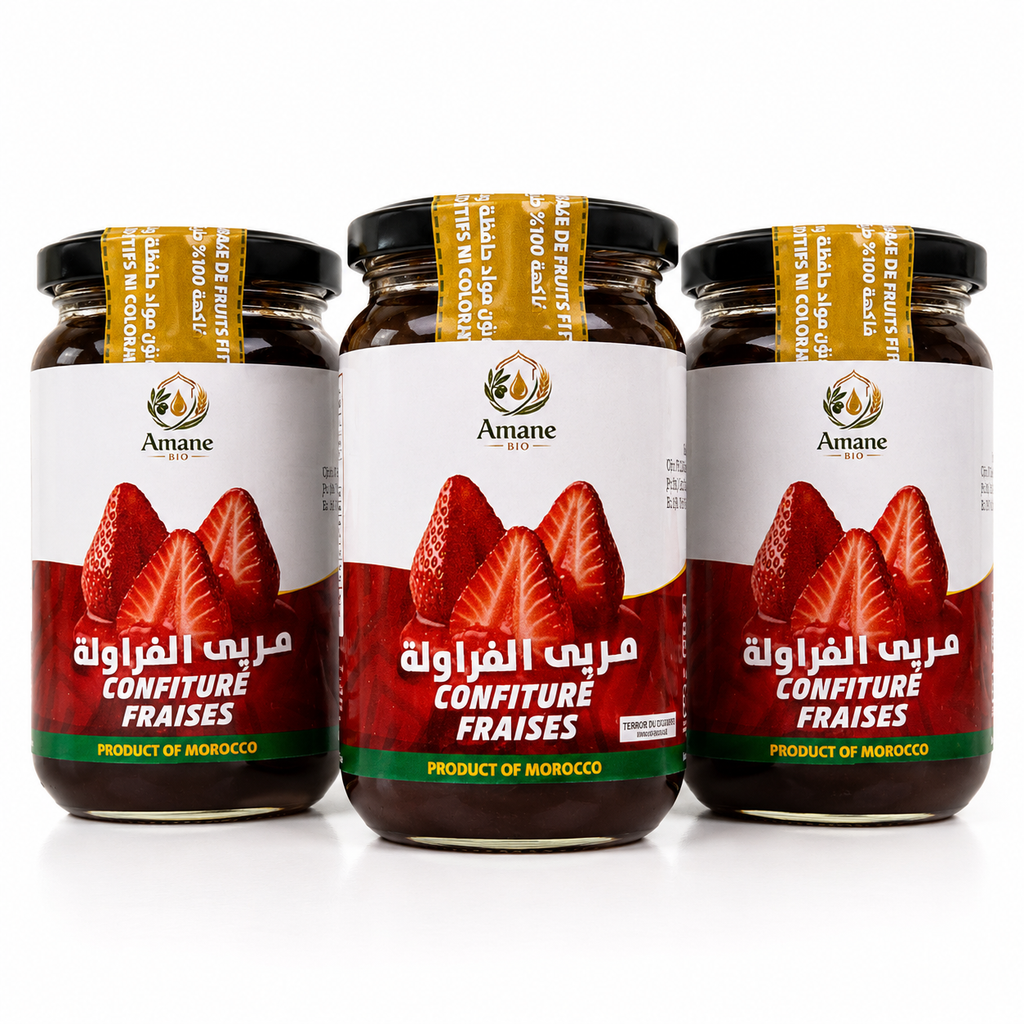 🍓💚 Confiture de Fraise 100% Naturelle | مربى الفراولة الطبيعي 100%