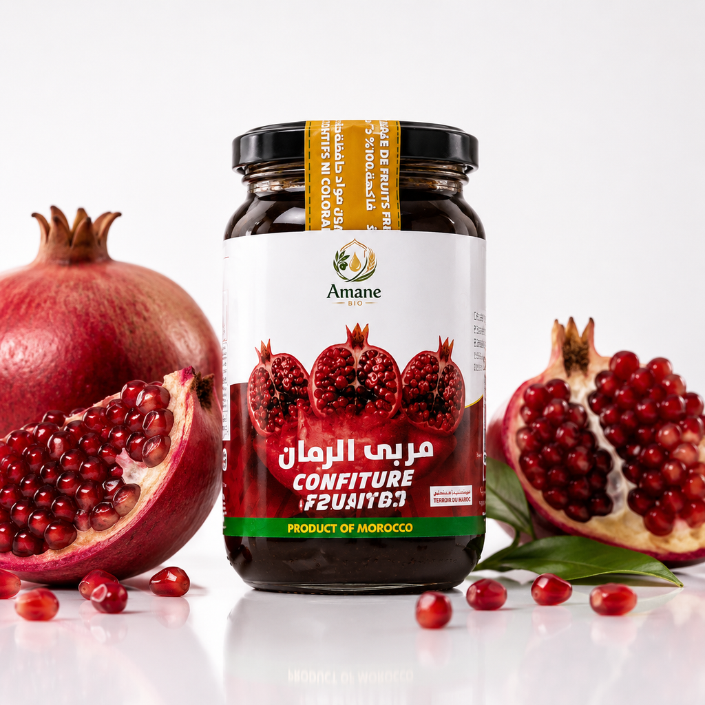 🍎💚 100 % natürliche Granatapfelmarmelade 