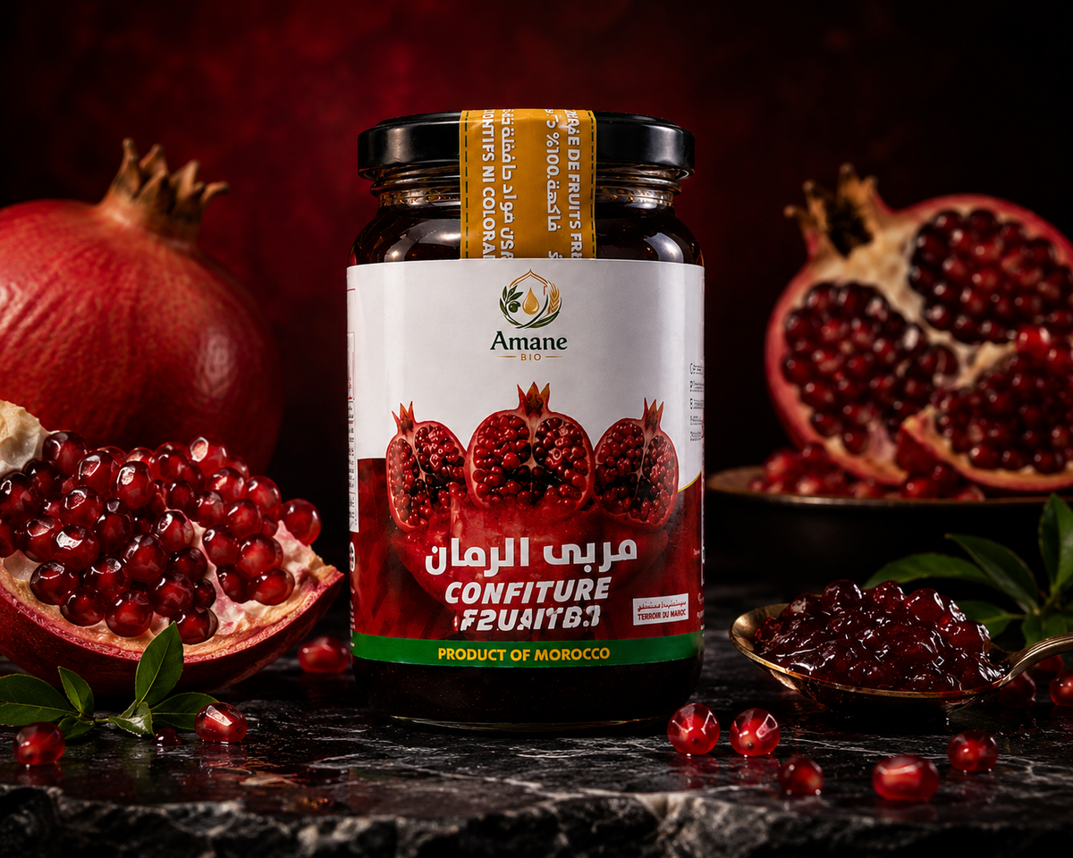 🍎💚 100 % natürliche Granatapfelmarmelade 