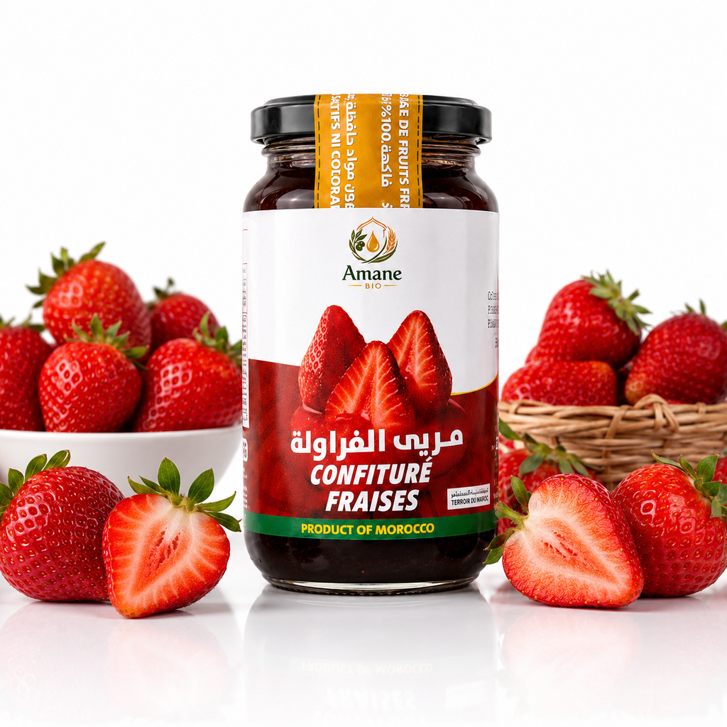 🍓💚 Confiture de Fraise 100% Naturelle | مربى الفراولة الطبيعي 100%