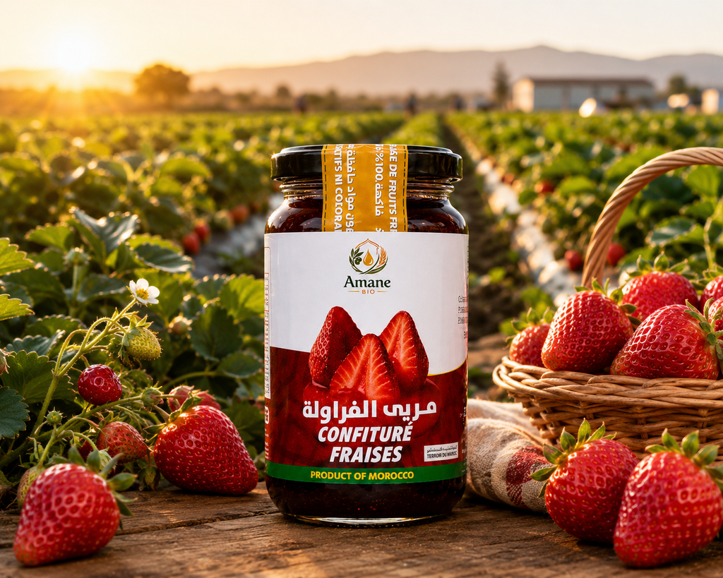 🍓💚 Confiture de Fraise 100% Naturelle | مربى الفراولة الطبيعي 100%