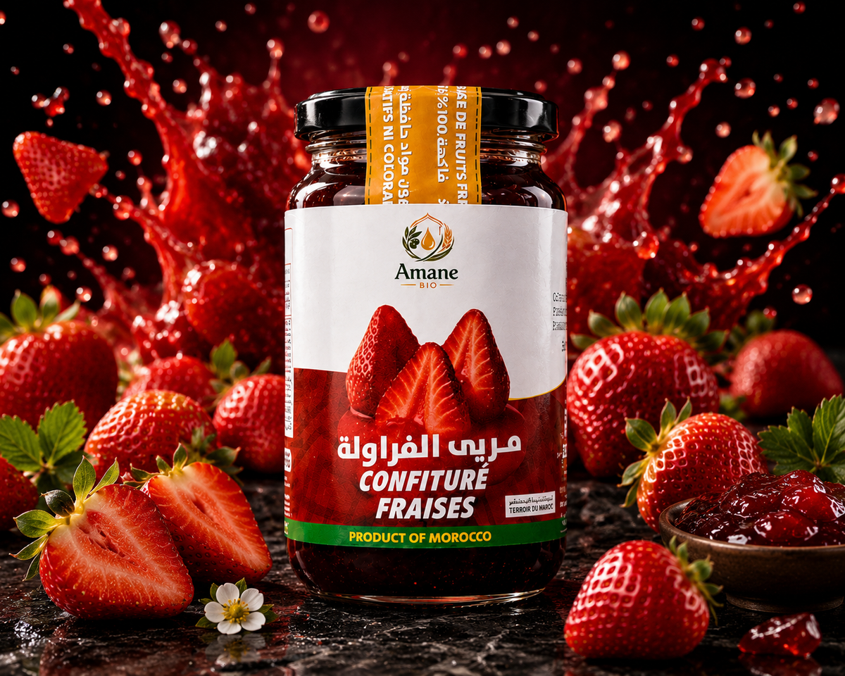 🍓💚 Confiture de Fraise 100% Naturelle | مربى الفراولة الطبيعي 100%
