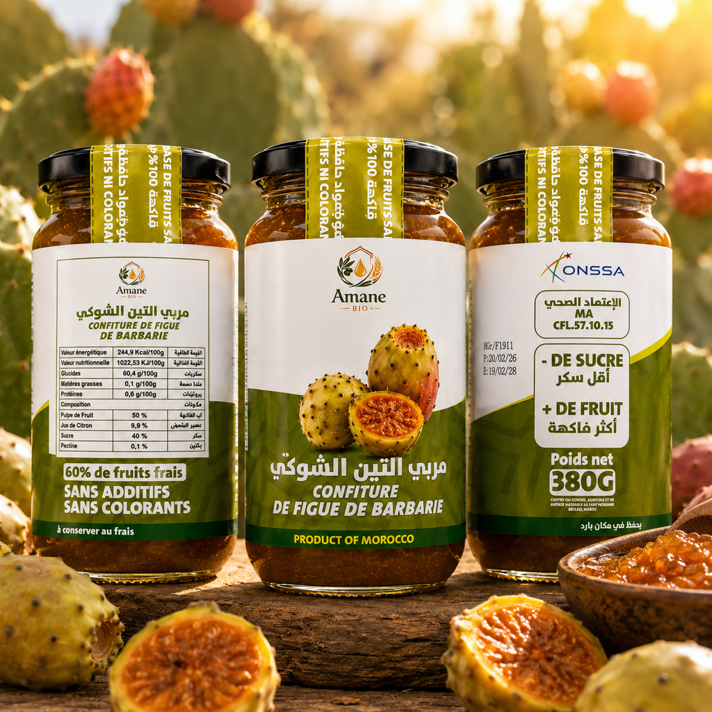 🌵💚 Confiture de Figue de Barbarie 100% Naturelle | مربى الهندية الطبيعي 100%