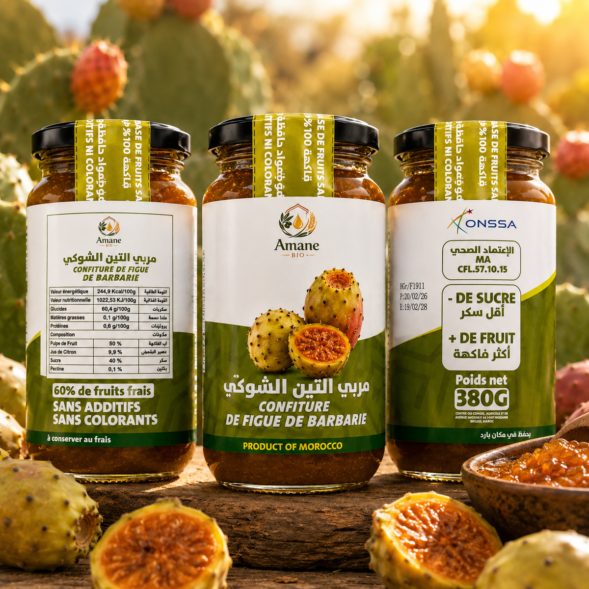 🌵💚 Confiture de Figue de Barbarie 100% Naturelle | مربى الهندية الطبيعي 100%