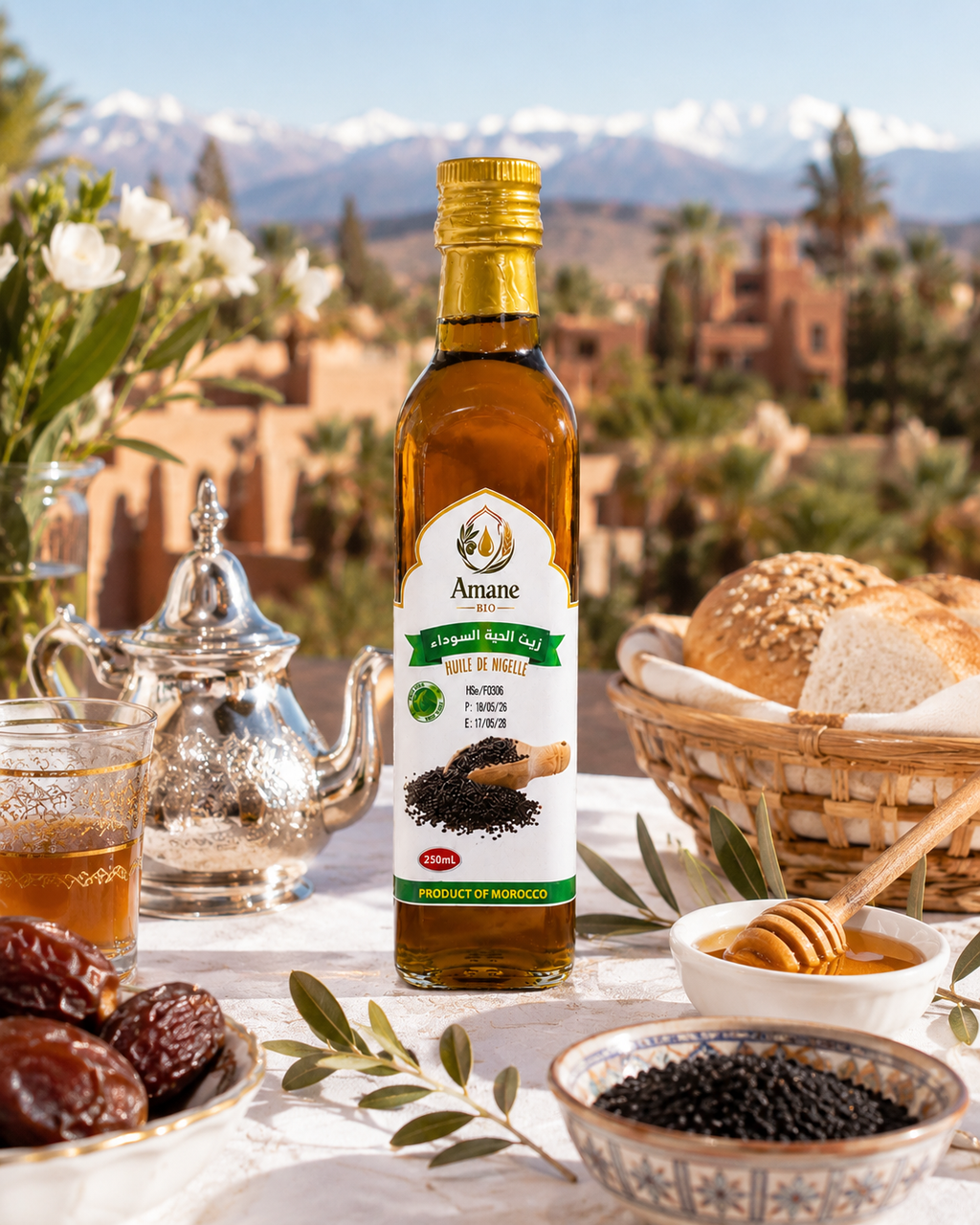 🌿 Huile de Nigelle Alimentaire 250ml | زيت الحبة السوداء الغذائي الطبيعي