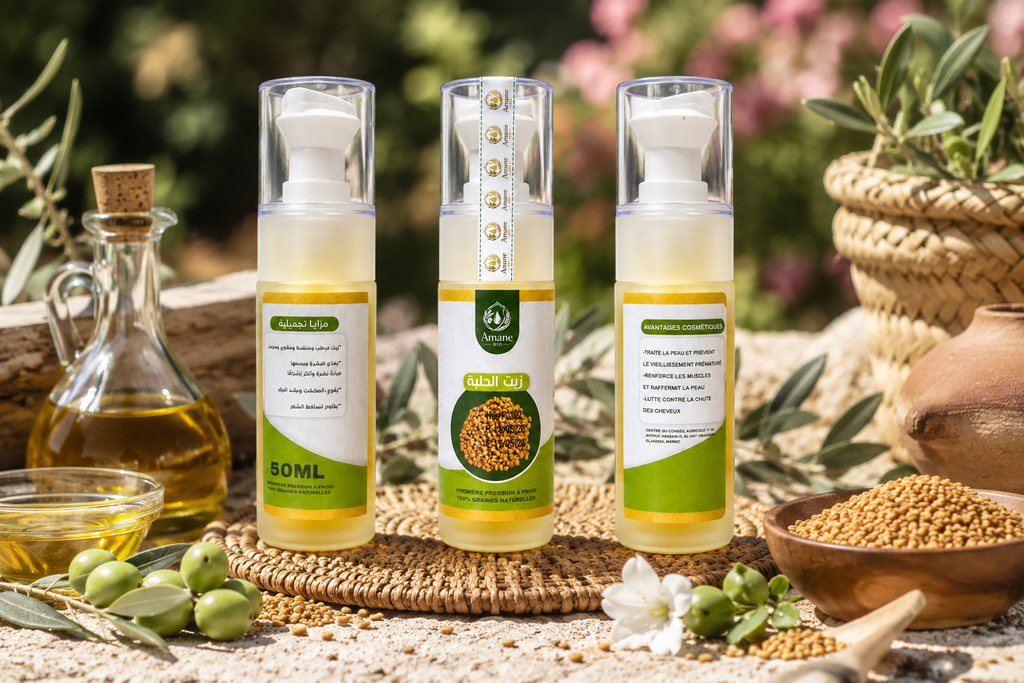 🌿💆 Huile de Fenugrec Cosmétique 50ml | زيت الحلبة التجميلي 50مل