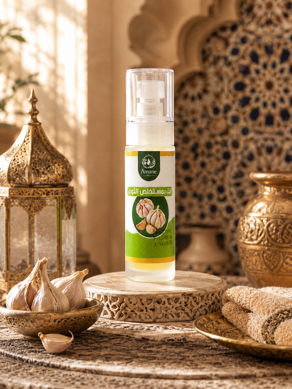 🧄 Huile à l'Extrait d'Ail 50ml | زيت بمستخلص الثوم 50مل