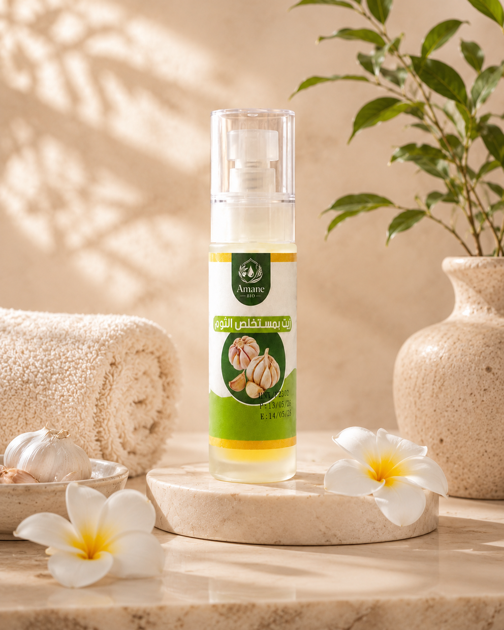 🧄 Huile à l'Extrait d'Ail 50ml | زيت بمستخلص الثوم 50مل