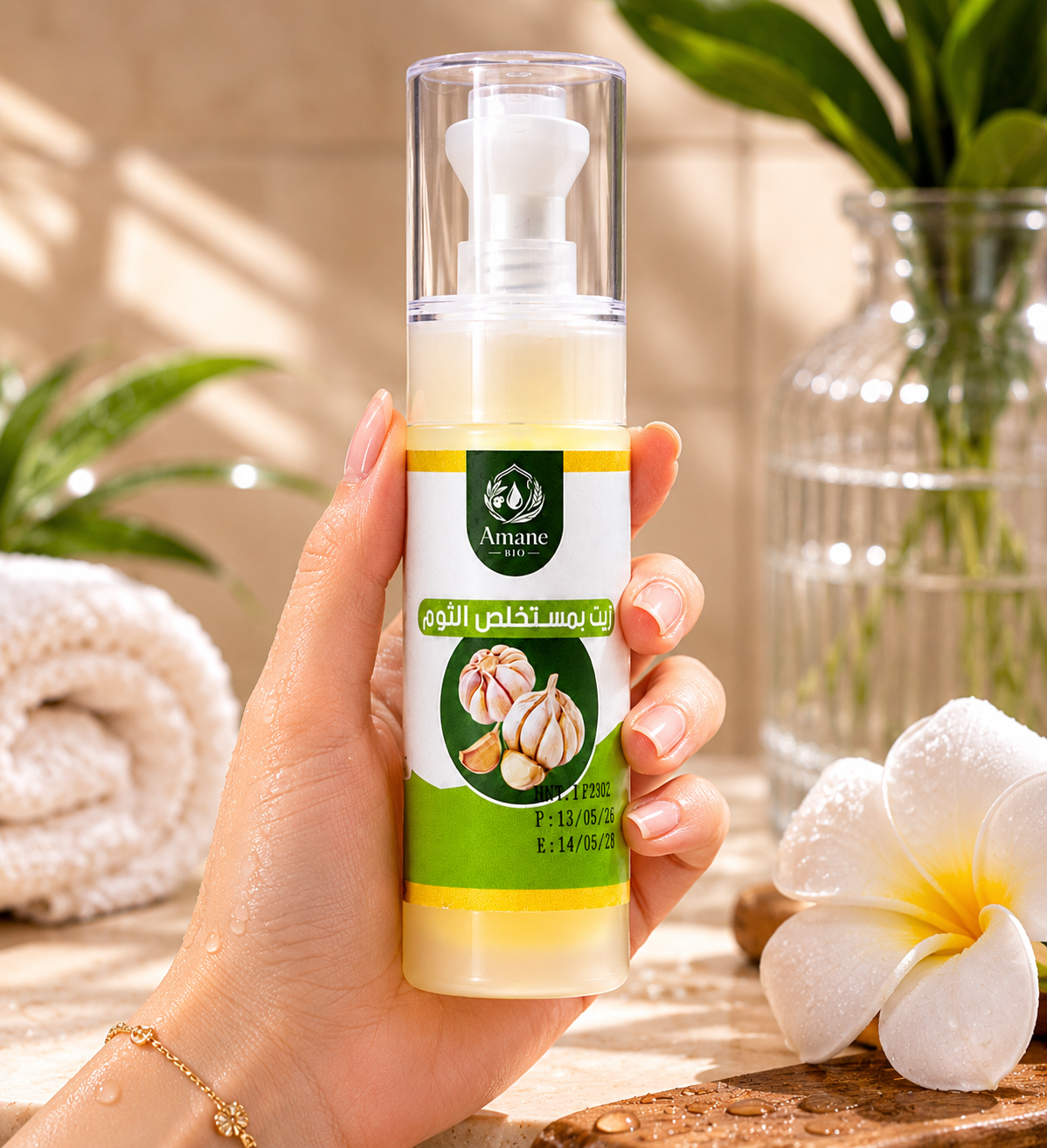 🧄 Huile à l'Extrait d'Ail 50ml | زيت بمستخلص الثوم 50مل