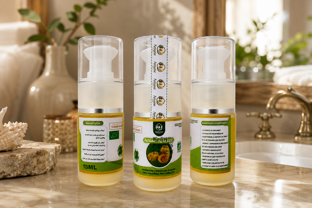 🌵🌿 Huile de Graines de Figue de Barbarie Naturelle 15ml | زيت بذور الهندية الطبيعي 15مل