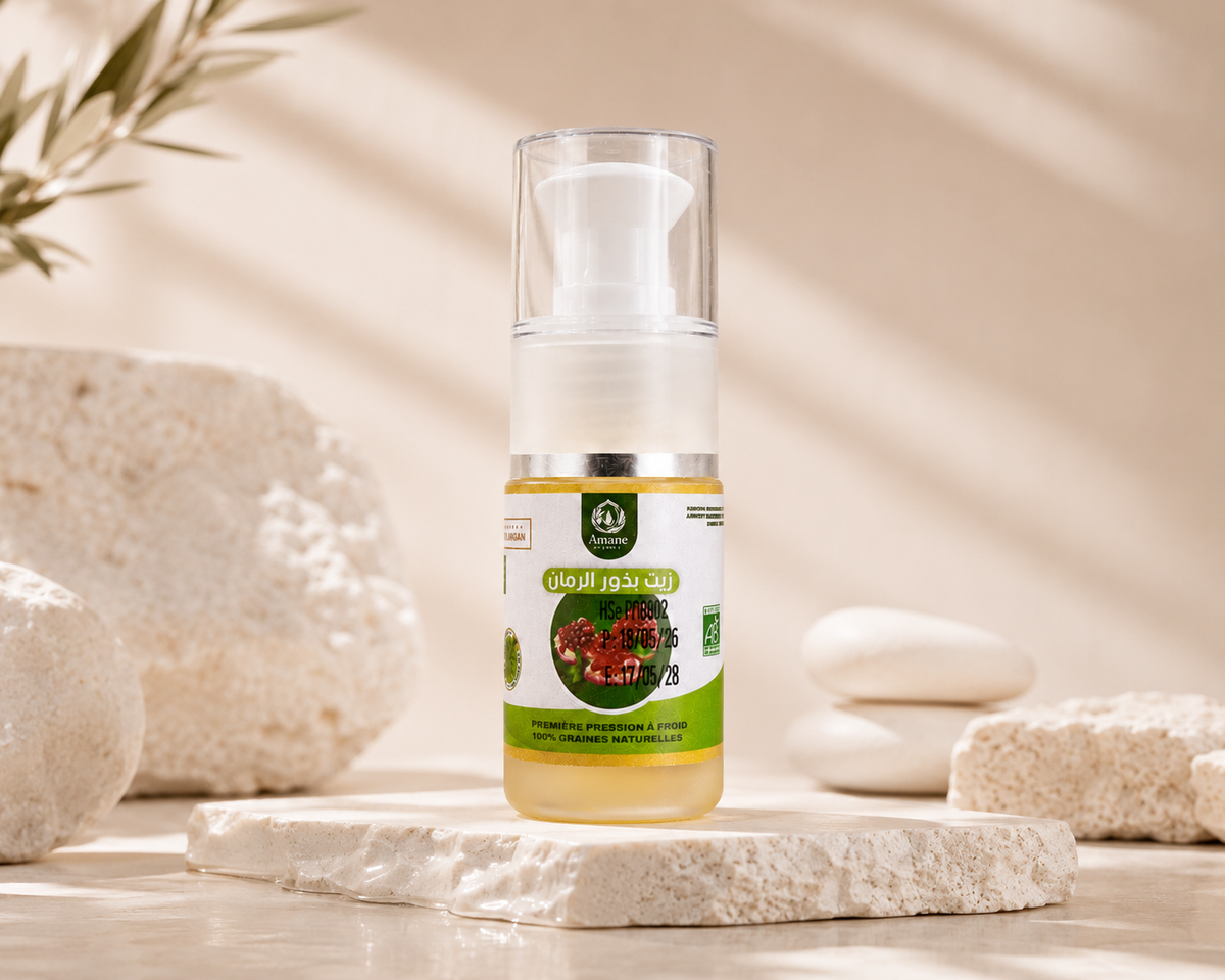 🍎🌿 Huile de Pépins de Grenade Naturelle 15ml | زيت حبوب الرمان الطبيعي 15مل