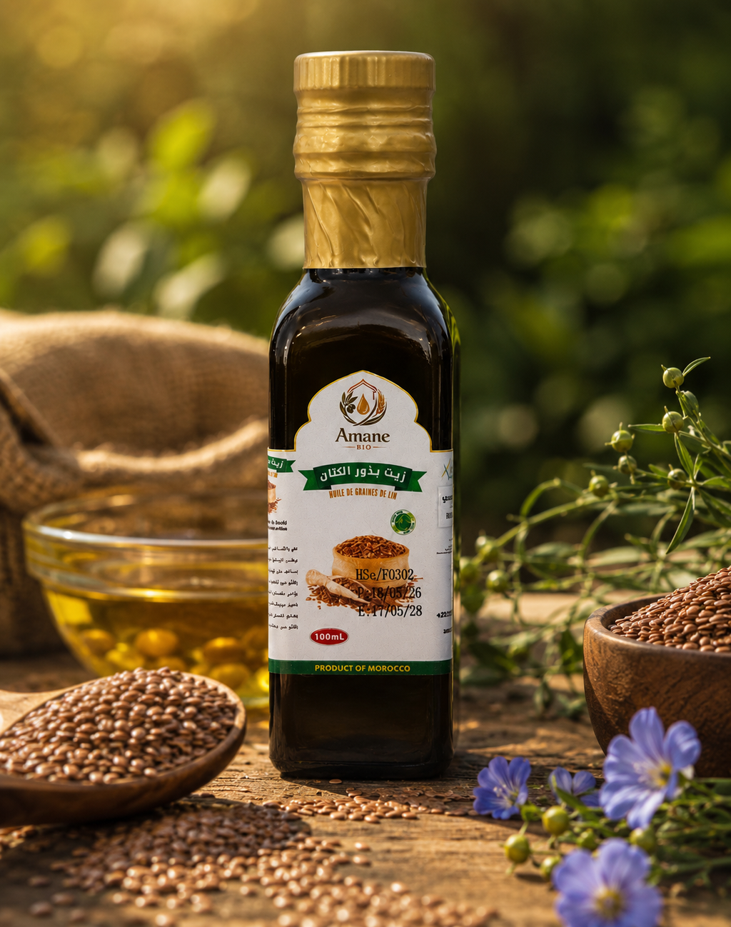 🌿 Huile de Graines de Lin Alimentaire 250ml 